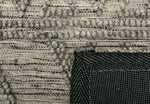 Amelia 200cm x290cm Tribal Textured Hypo-Allergenic Wool Rug - Grey