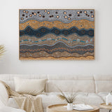 Ancestors In The Sky, Yellow Earthy Tone, By Domica Hill Wall Art Gioia-Local