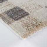 Anesa 200cm x 290cm Tribal Rug - Hatch Silver Rug Italy-Local