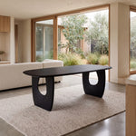 Anita 2.2m Dining Table - Full Black Dining Table Rebhi-Core