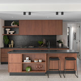 Ex Display - Apollo PU Bar Stool - Full Black Bar Stool New Home-Core