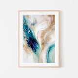Aqua Currents, By Alpenglow Workshop Wall Art Gioia-Local Black Framed Poster 40x60cm