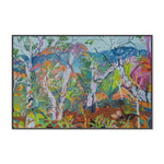 Arakwal, By Christine Read Wall Art Gioia-Local 60x40cm Framed Canvas Black