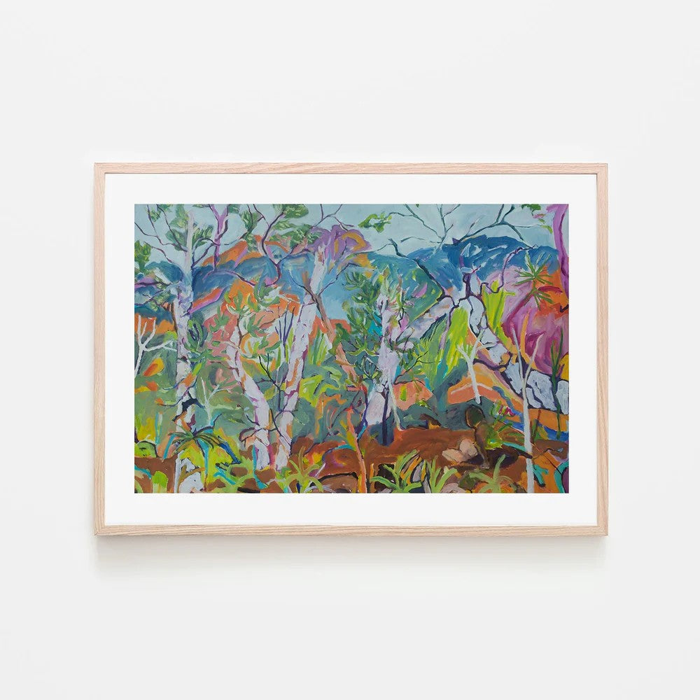 Arakwal, By Christine Read Wall Art Gioia-Local 60x40cm Framed Poster Black