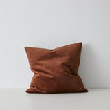 Ava 50x 50cm Velvet Cushion Cushion Weave-Local Ava Cinnamon Polyester