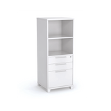 Axis Tower Bookcase - White Filing Cabinet OLGY-Local