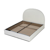 Antoni King Bed Frame - Antique White Boucle with Storage Bed Frame YoBed-Core   