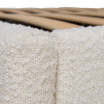 Antoni Queen Bed Frame - Antique White Boucle with Storage Bed Frame YoBed-Core   