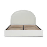 Antoni King Bed Frame - Antique White Boucle with Storage Bed Frame YoBed-Core   