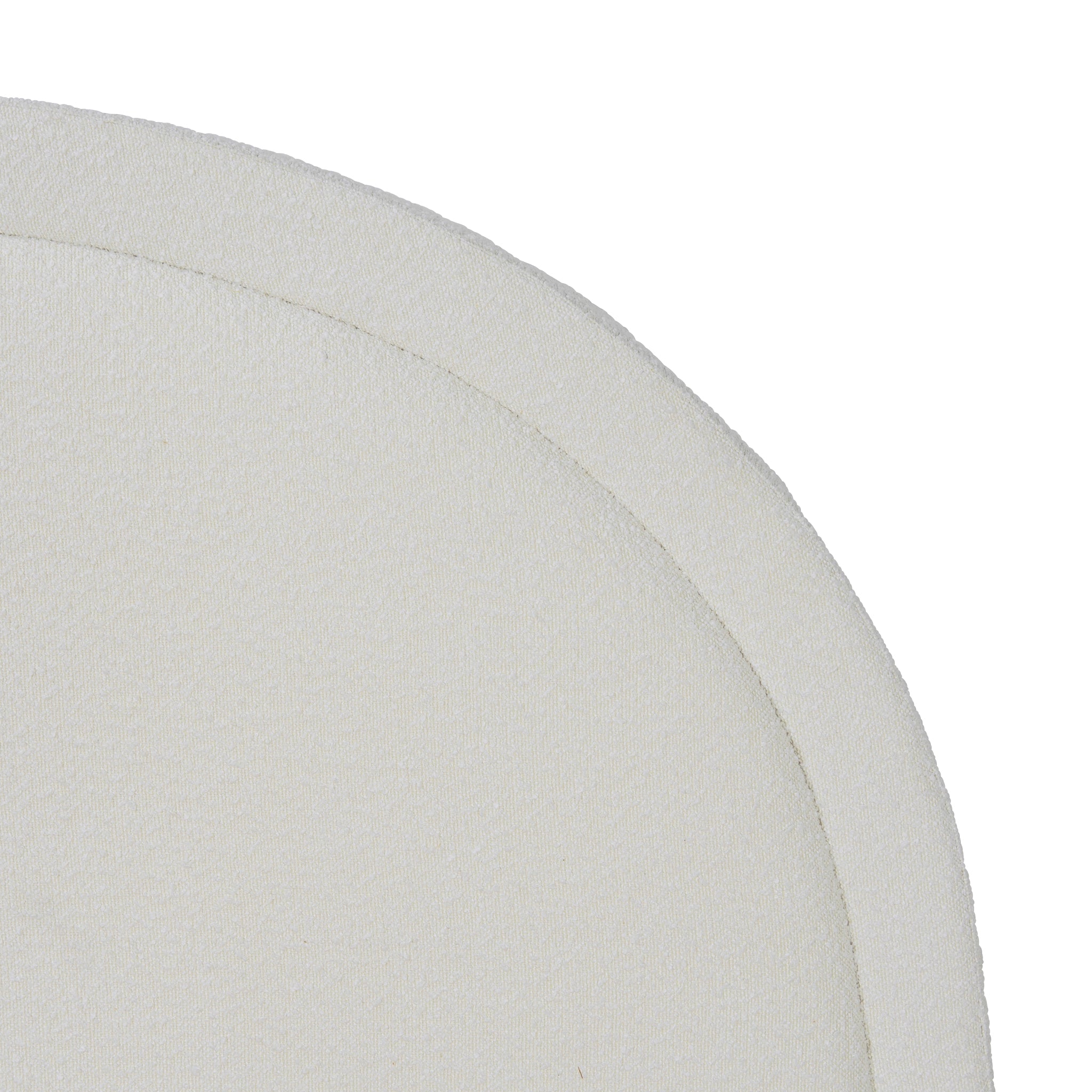 Antoni Queen Bed Frame - Antique White Boucle with Storage Bed Frame YoBed-Core   