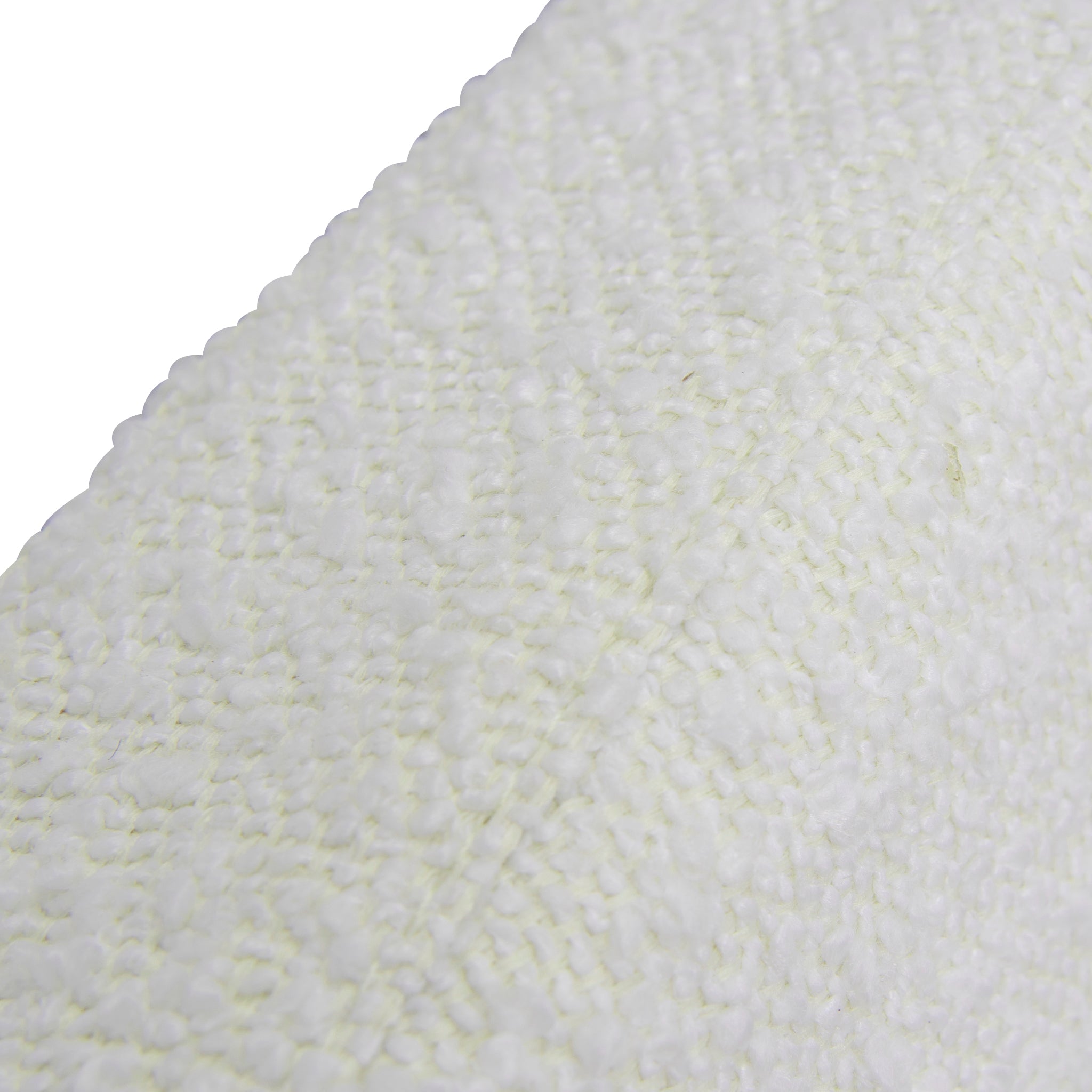 Antoni Queen Bed Frame - Antique White Boucle with Storage Bed Frame YoBed-Core   