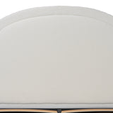 Antoni Queen Bed Frame - Antique White Boucle with Storage Bed Frame YoBed-Core   