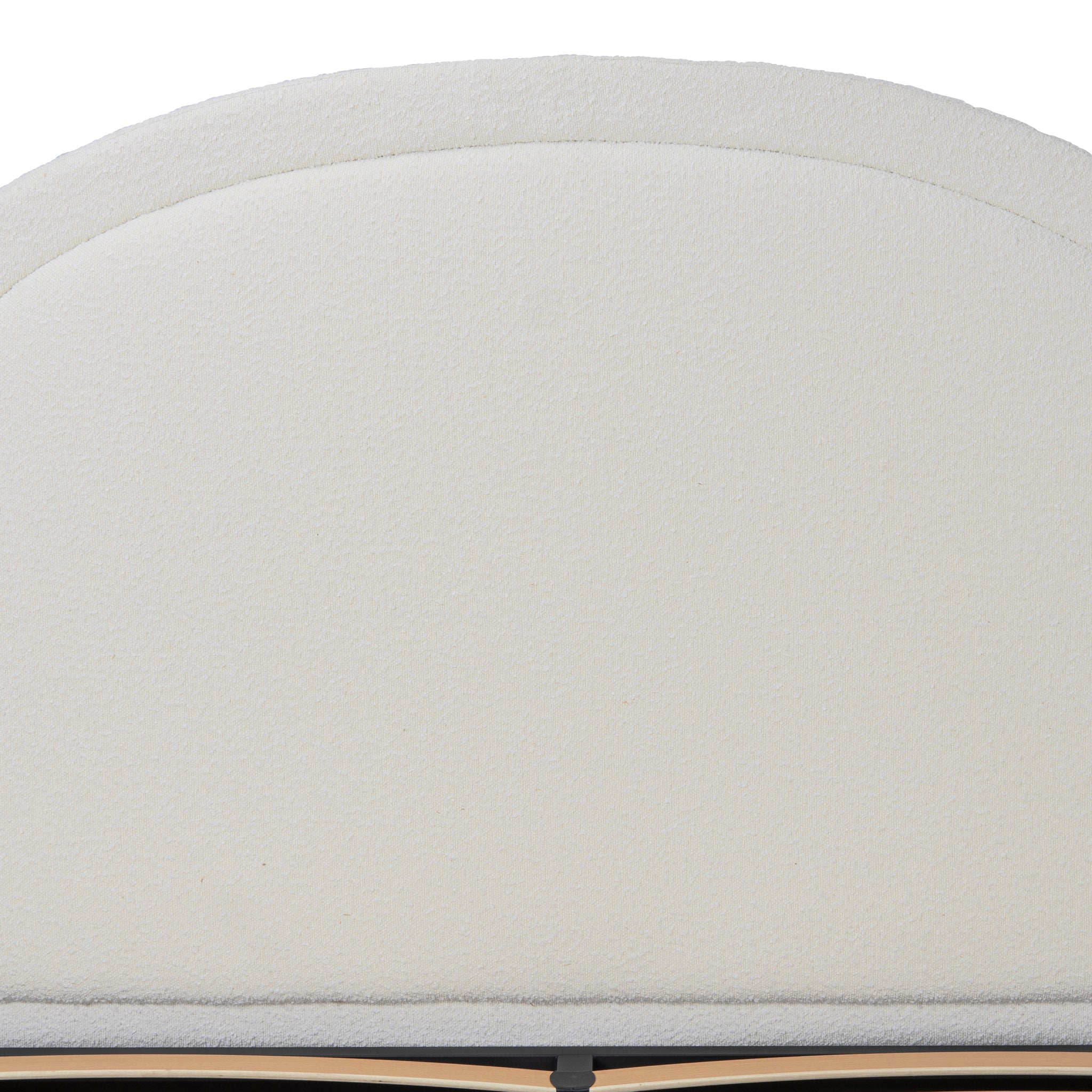 Antoni Queen Bed Frame - Antique White Boucle with Storage Bed Frame YoBed-Core   