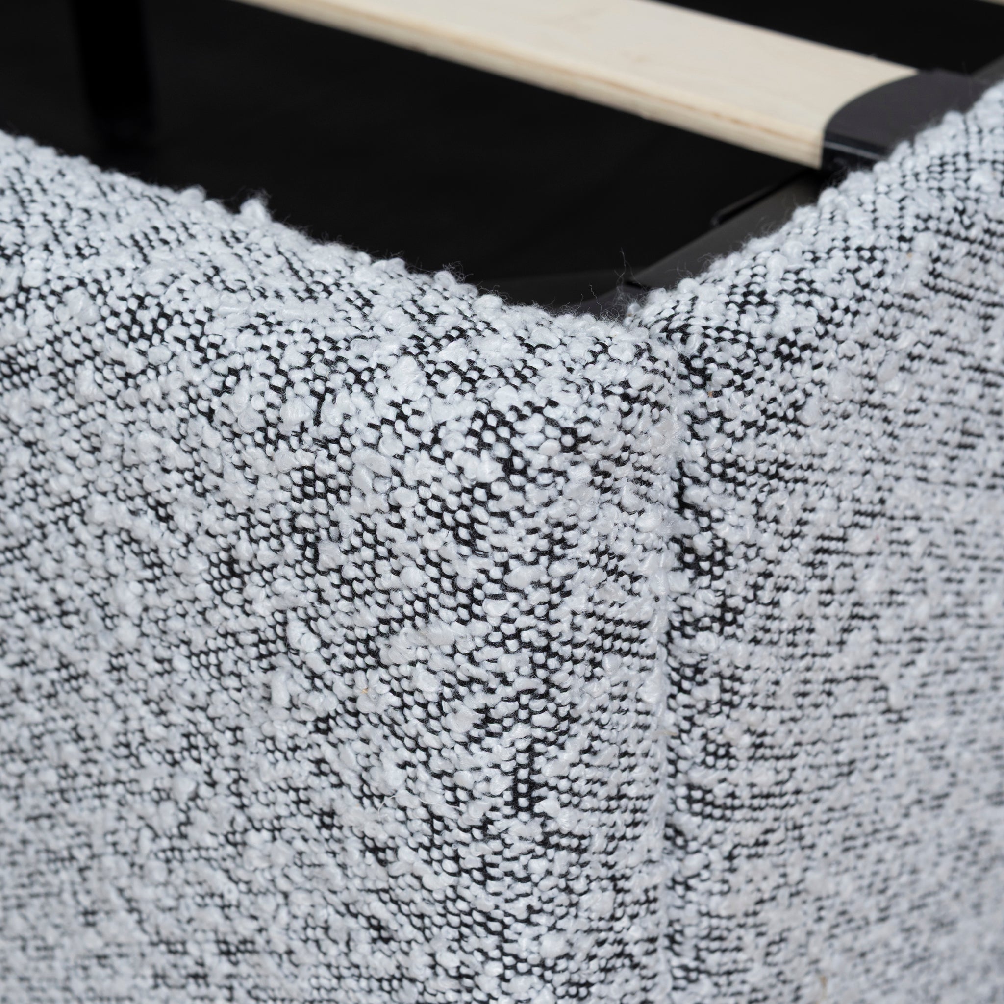 Ex Display - Valmira Queen Bed Frame - Pepper Boucle with Storage Queen Bed YoBed-Core