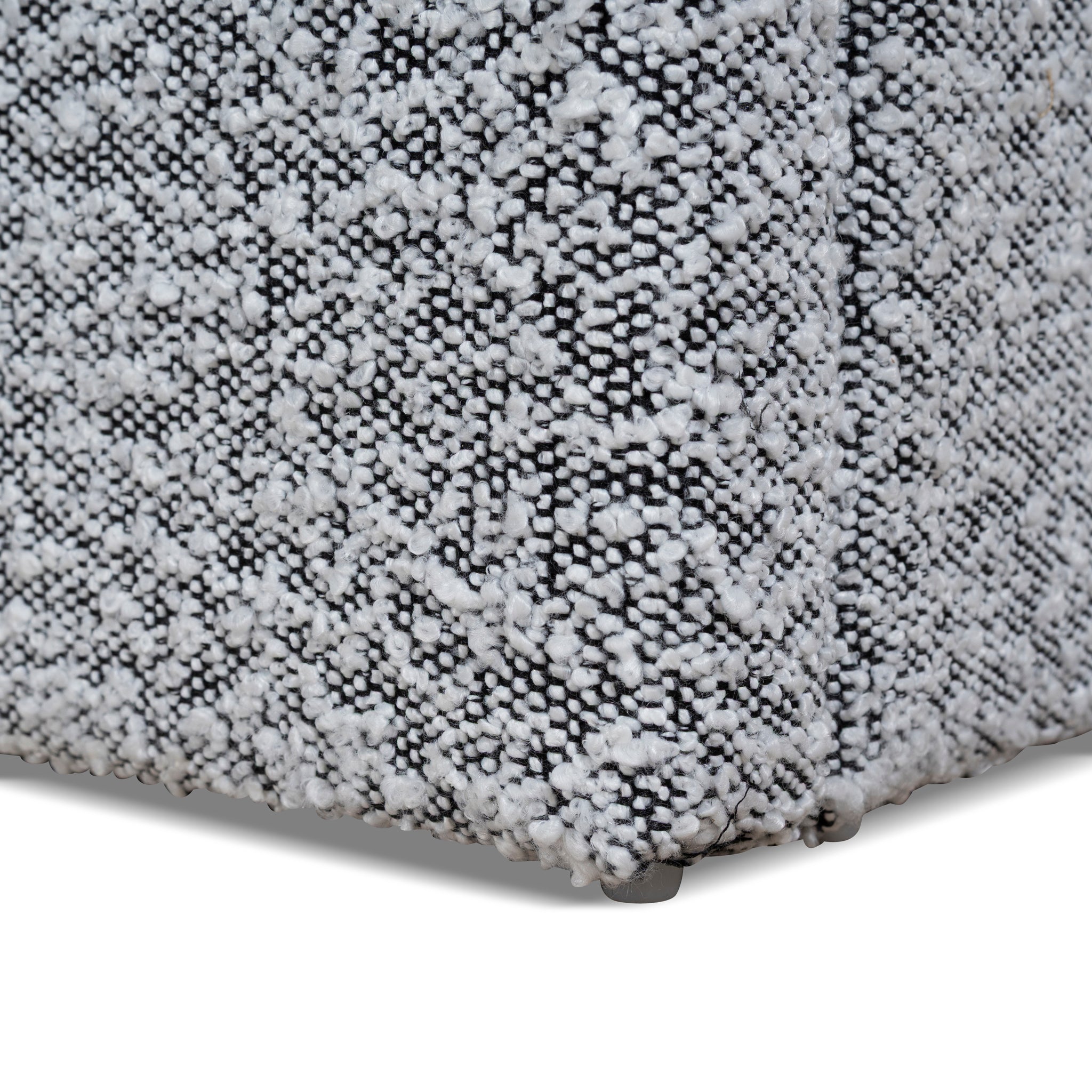 Ex Display - Valmira Queen Bed Frame - Pepper Boucle with Storage Queen Bed YoBed-Core