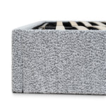 Ex Display - Valmira Queen Bed Frame - Pepper Boucle with Storage Queen Bed YoBed-Core