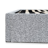 Ex Display - Valmira Queen Bed Frame - Pepper Boucle with Storage Queen Bed YoBed-Core