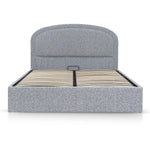 Ex Display - Valmira Queen Bed Frame - Pepper Boucle with Storage Queen Bed YoBed-Core