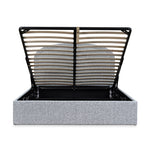 Ex Display - Valmira Queen Bed Frame - Pepper Boucle with Storage Queen Bed YoBed-Core