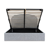 Ex Display - Valmira Queen Bed Frame - Pepper Boucle with Storage Queen Bed YoBed-Core