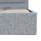 Ex Display - Valmira Queen Bed Frame - Pepper Boucle with Storage Queen Bed YoBed-Core