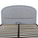 Ex Display - Valmira Queen Bed Frame - Pepper Boucle with Storage Queen Bed YoBed-Core