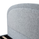 Ex Display - Valmira Queen Bed Frame - Pepper Boucle with Storage Queen Bed YoBed-Core