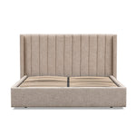 Hillsdale King Wide Base Bed Frame - Pale Beige King Bed Ming-Core