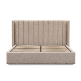 Hillsdale King Wide Base Bed Frame - Pale Beige King Bed Ming-Core