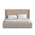 Hillsdale King Wide Base Bed Frame - Pale Beige King Bed Ming-Core