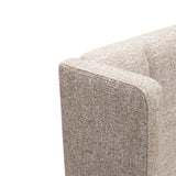 Hillsdale Queen Wide Base Bed Frame - Pale Beige