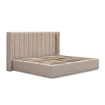 Hillsdale King Wide Base Bed Frame - Pale Beige King Bed Ming-Core
