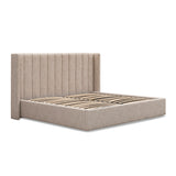 Hillsdale King Wide Base Bed Frame - Pale Beige King Bed Ming-Core