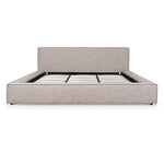 Castillo Fabric King Bed Frame - Stonish Beige King Bed YoBed-Core