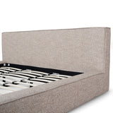 Castillo Fabric King Bed Frame - Stonish Beige King Bed YoBed-Core