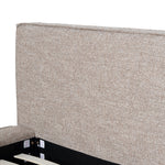 Castillo Fabric King Bed Frame - Stonish Beige King Bed YoBed-Core