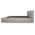 Castillo Fabric King Bed Frame - Stonish Beige King Bed YoBed-Core