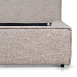 Castillo Fabric King Bed Frame - Stonish Beige King Bed YoBed-Core