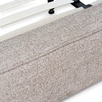 Castillo Fabric King Bed Frame - Stonish Beige King Bed YoBed-Core