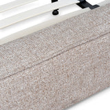 Castillo Fabric King Bed Frame - Stonish Beige King Bed YoBed-Core