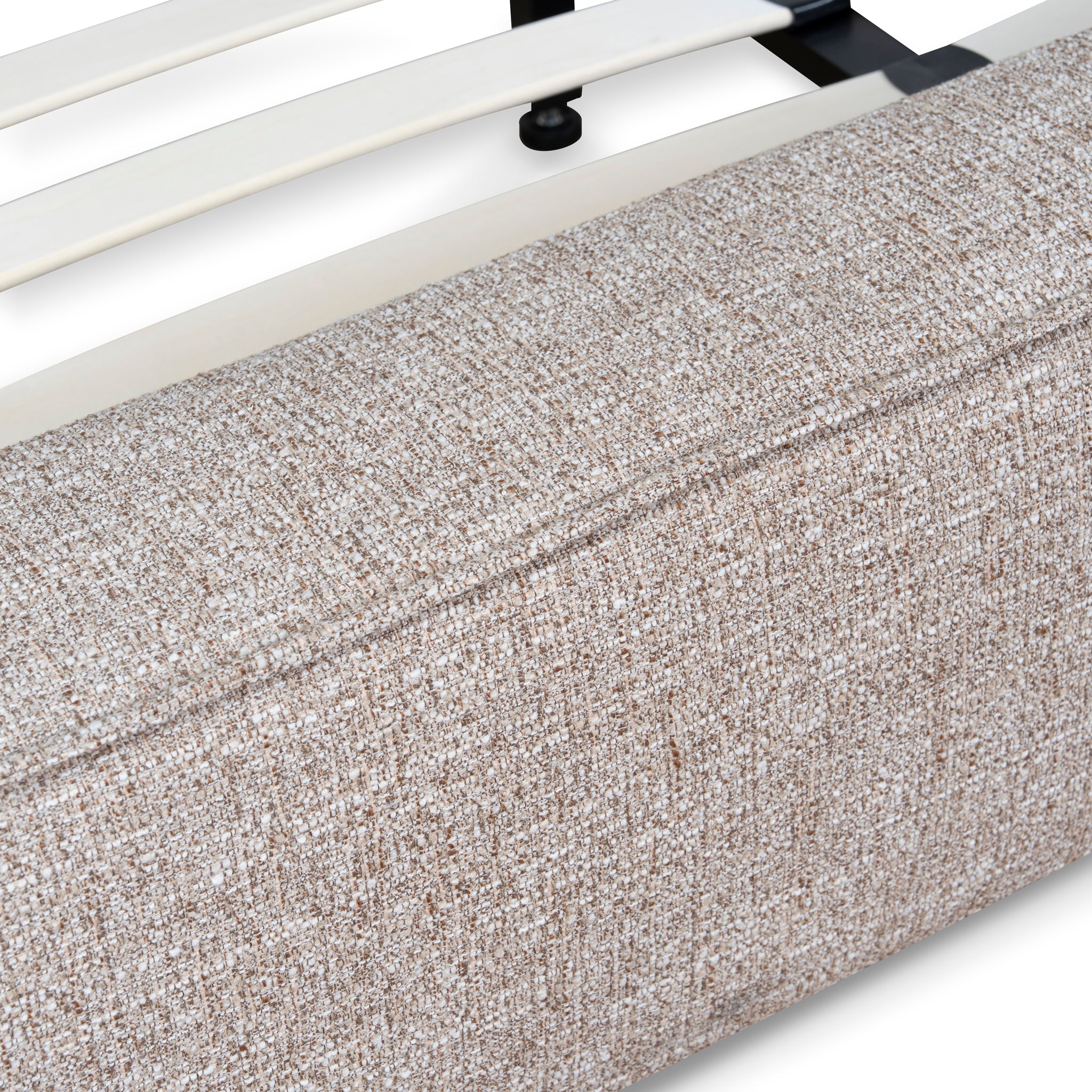 Castillo Fabric King Bed Frame - Stonish Beige King Bed YoBed-Core