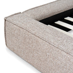 Castillo Fabric King Bed Frame - Stonish Beige King Bed YoBed-Core