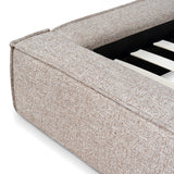 Castillo Fabric King Bed Frame - Stonish Beige King Bed YoBed-Core