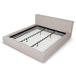 Castillo Fabric King Bed Frame - Stonish Beige King Bed YoBed-Core