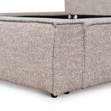 Castillo Fabric King Bed Frame - Stonish Beige King Bed YoBed-Core
