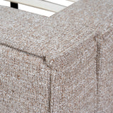 Castillo Fabric King Bed Frame - Stonish Beige King Bed YoBed-Core