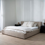 Castillo Queen Bed Frame - Stonish Beige Queen Bed YoBed-Core