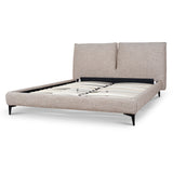 Celeste Fabric Queen Bed Frame - Stonish Beige Bed Frame YoBed-Core