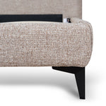 Celeste Fabric Queen Bed Frame - Stonish Beige Bed Frame YoBed-Core