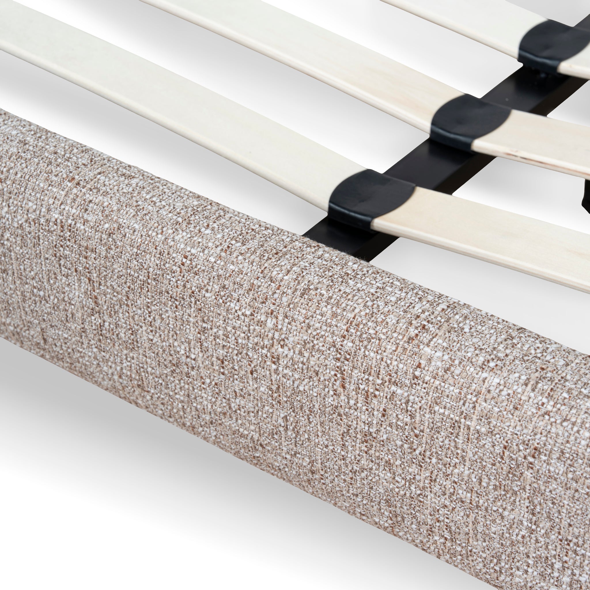 Celeste Fabric Queen Bed Frame - Stonish Beige Bed Frame YoBed-Core